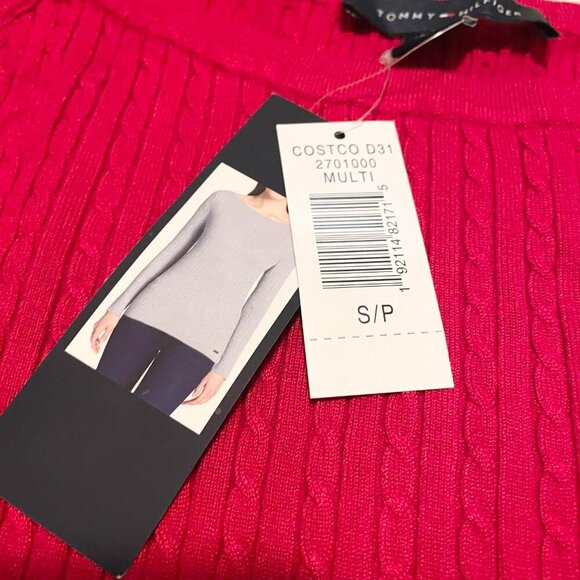 Tommy Hilfiger Womens Knit Sweater Size Small Red - Picture 3 of 16